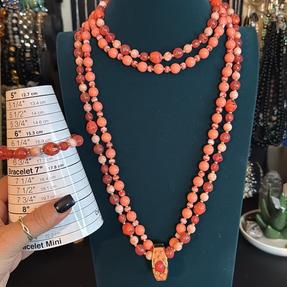 Joan Rivers Long  Beaded Necklace set - Picture 1 of 6